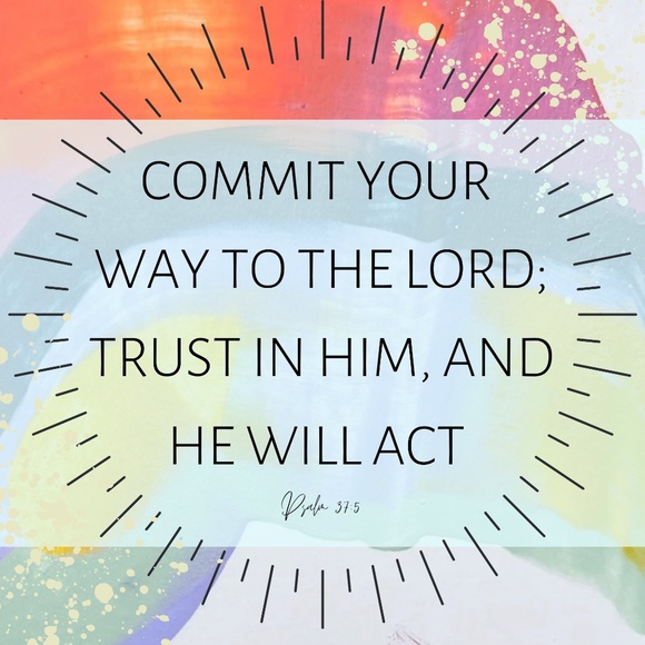 Bible Verse Beaded Bracelet - Handmade - NEW - Psalm 37:5 - Picture 2 of 2